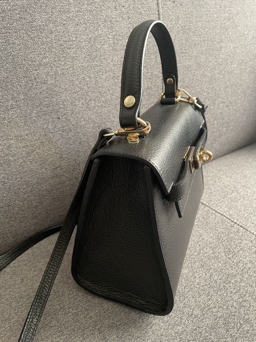 Torebka CASSI nowa z metką ze skóry czarna