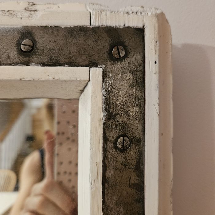 Lustro okno duze vintage