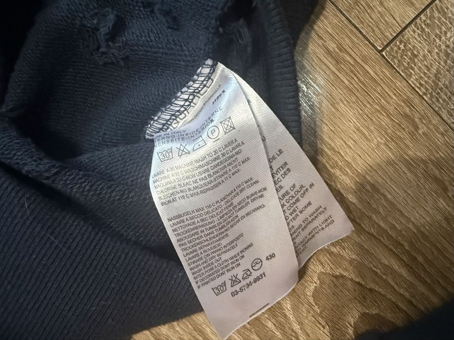 dsquared2 distresses sweatshirt свитшот лонг drip track