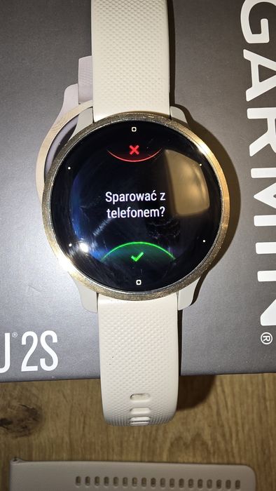 Smartwatch garmin venu 2s pudełko + ładowarka ZŁOTY GOLD GPS