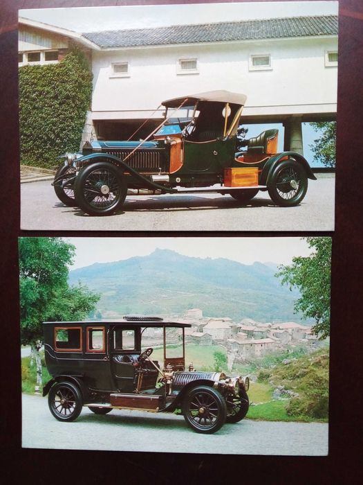 11 Postais com Automóveis Antigos do Museu do Automóvel do Caramulo.