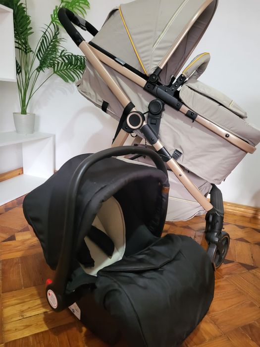 Carrinho de bebe completo 3 em 1