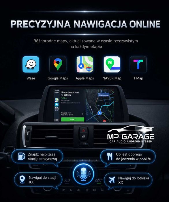 BMW NBT EVO Apple CarPlay Android Auto Moduł Bezprzewodowy Montaż PL