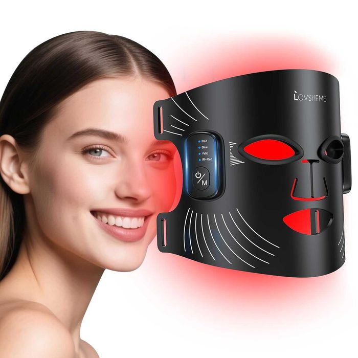 Lovsheme - Світлодіодна LED-маска для фототерапії гнучка силіконова 320 LEDs