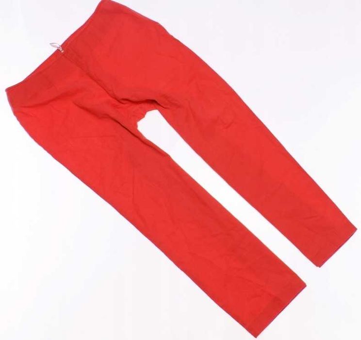 Vicini koralowe spodnie lniane r. 42