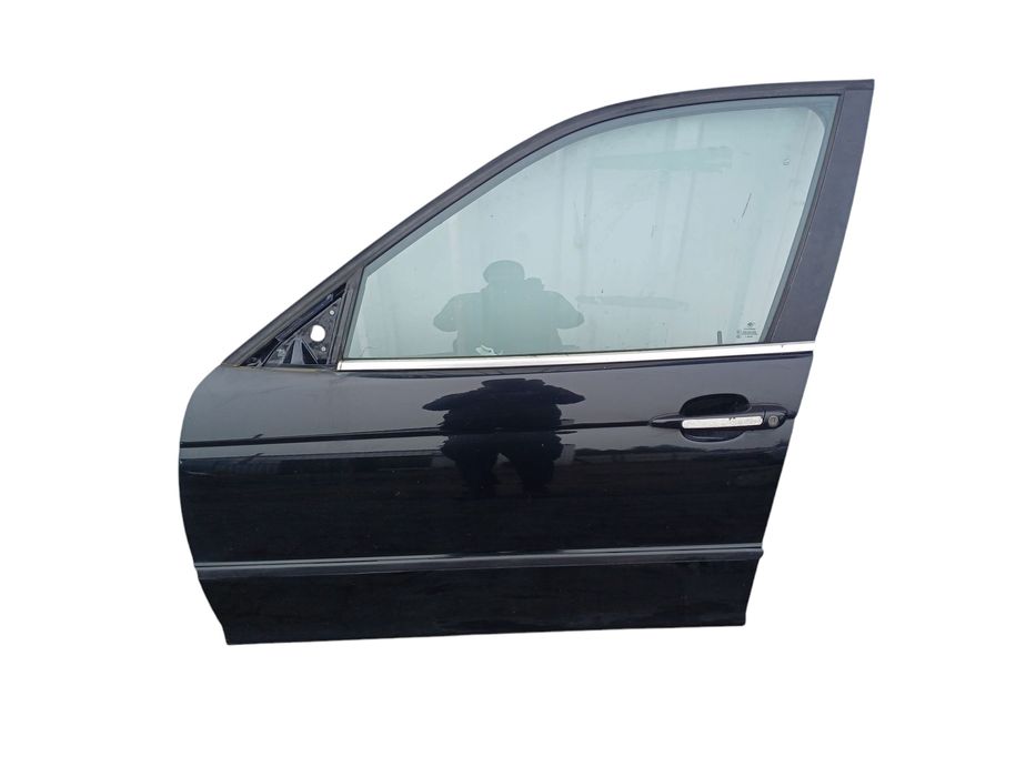 BMW 3 E46 Drzwi Lewe Lewy Przód Przednie Kompletne KPL Czarne Kombi