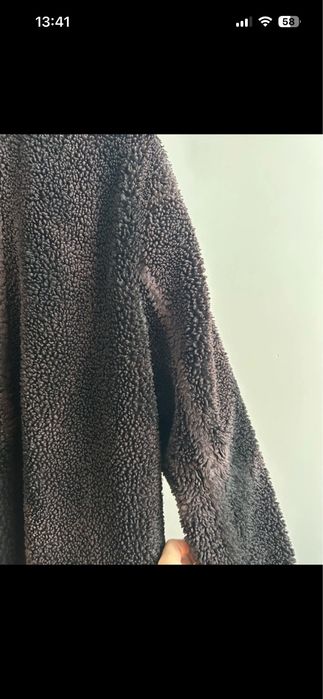 Czarne futerko H&M
