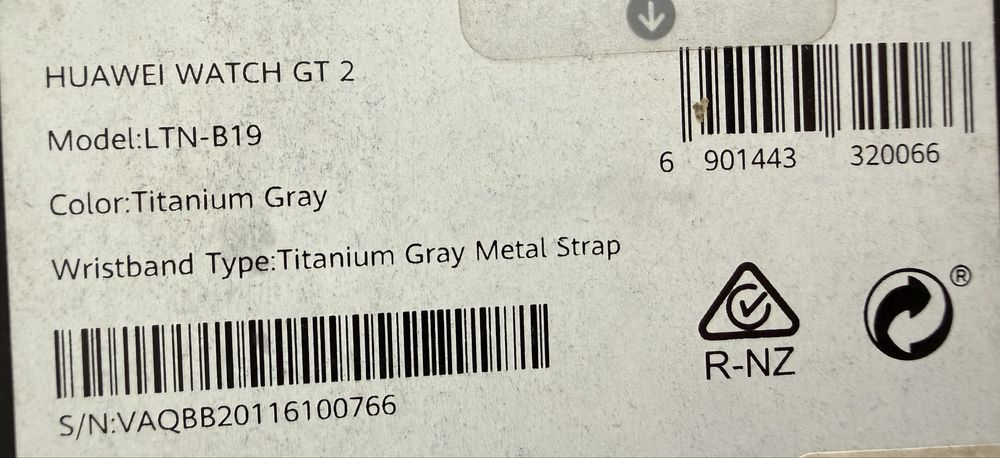 Huawei Watch GT 2 Titanium Gray Como Novo Caixa Original