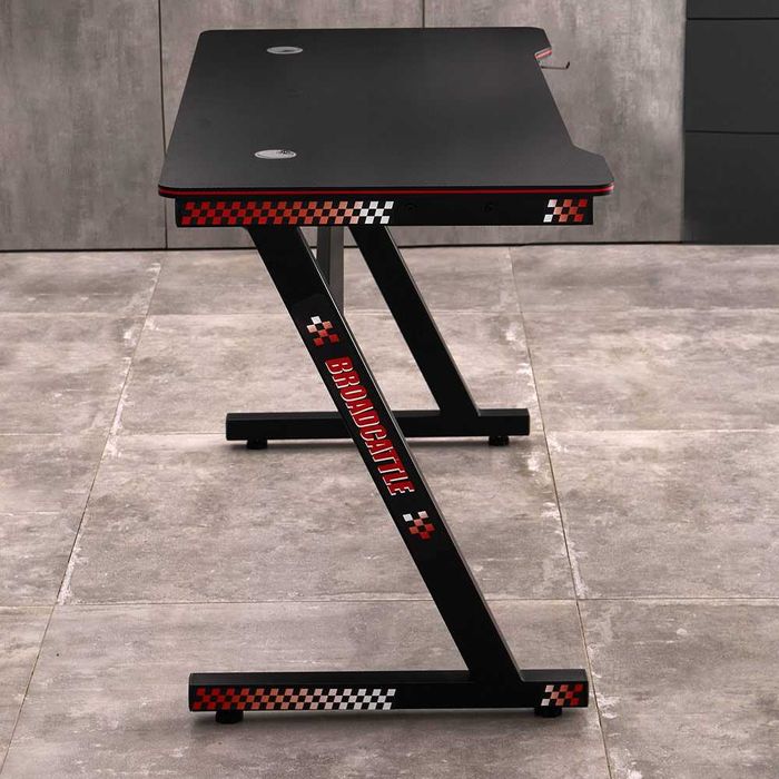 Nowoczesne BIURKO gamingowe / komputerowe - DUŻE 120x60 cm