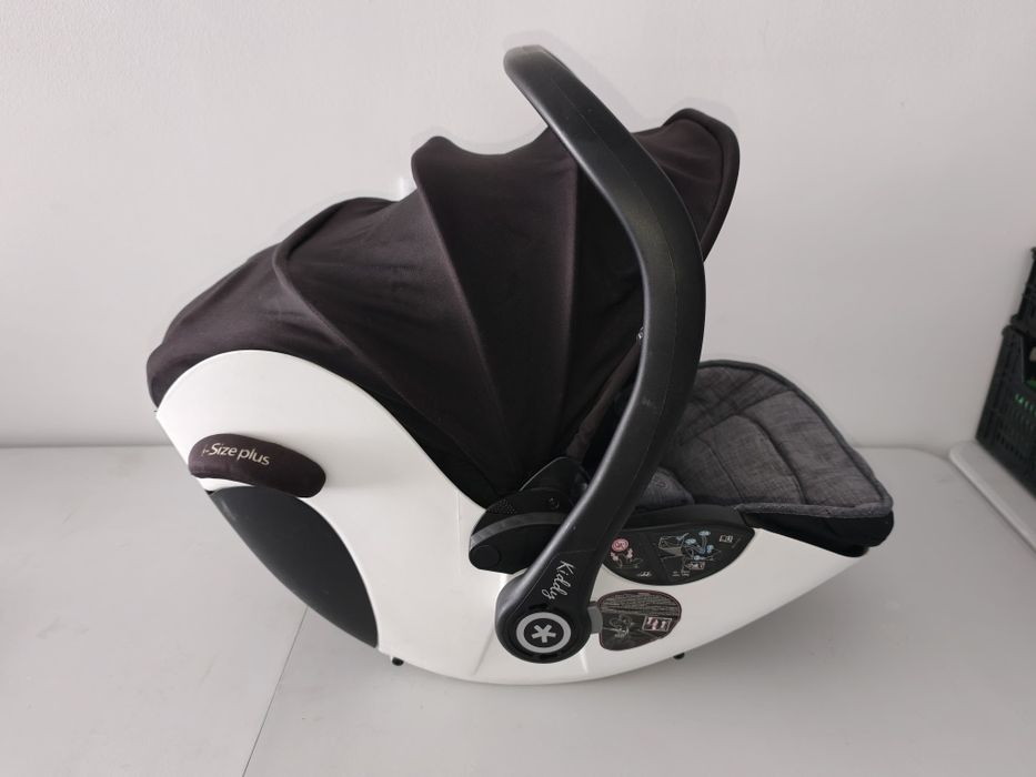 Ovo/Bebé Conforto Kiddy i-Size Plus – Preto e Branco