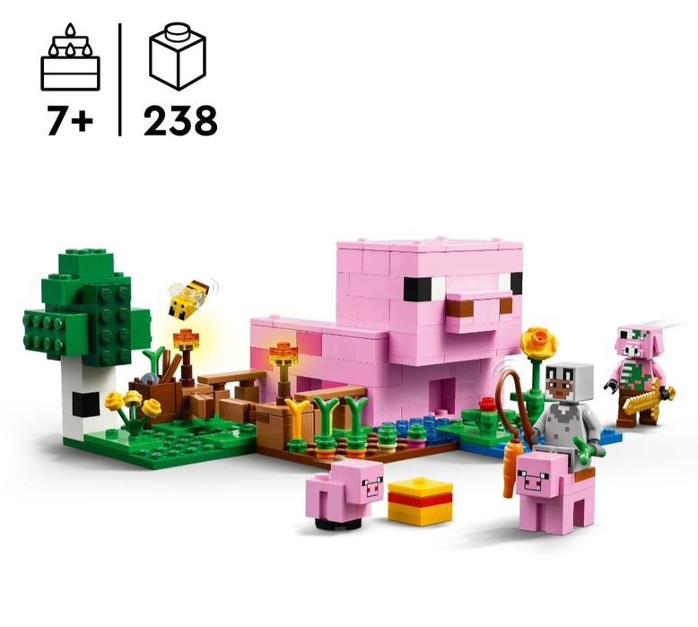 LEGO MAINCRAFT 21268 Dom Prosiaczka Świnki FARMA Gospodarstwo