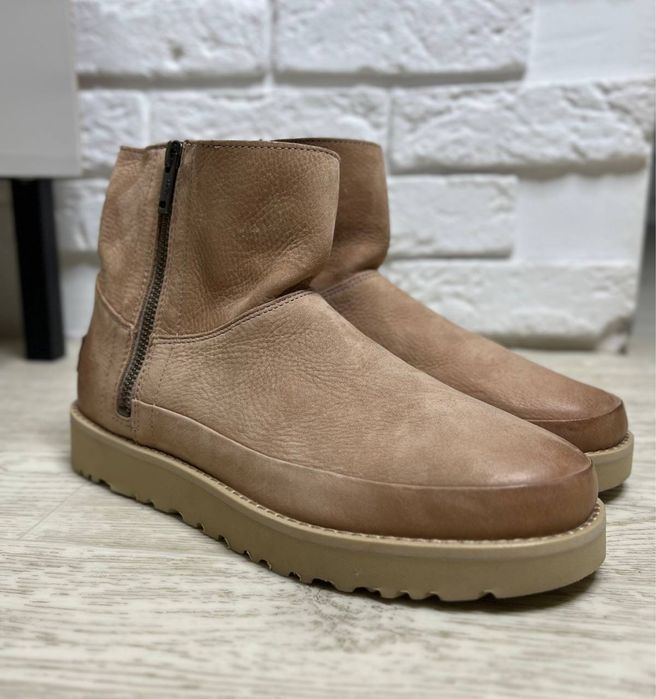 UGG Deconstructed Mini Zip шкіряні жіночі ботинки