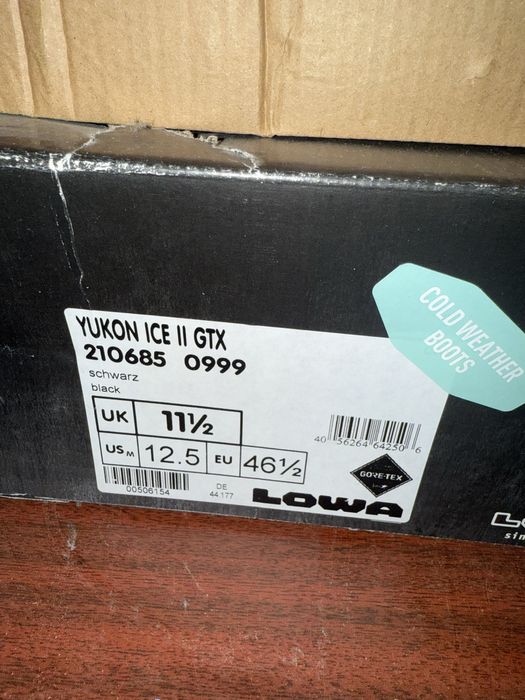 LOWA Yukon Ice II GTX Black 46 зимові ботинки