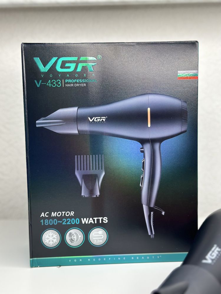 Профессиональный мощный фен VGR V-433 2000 вт, Электрический фен: 699 ...