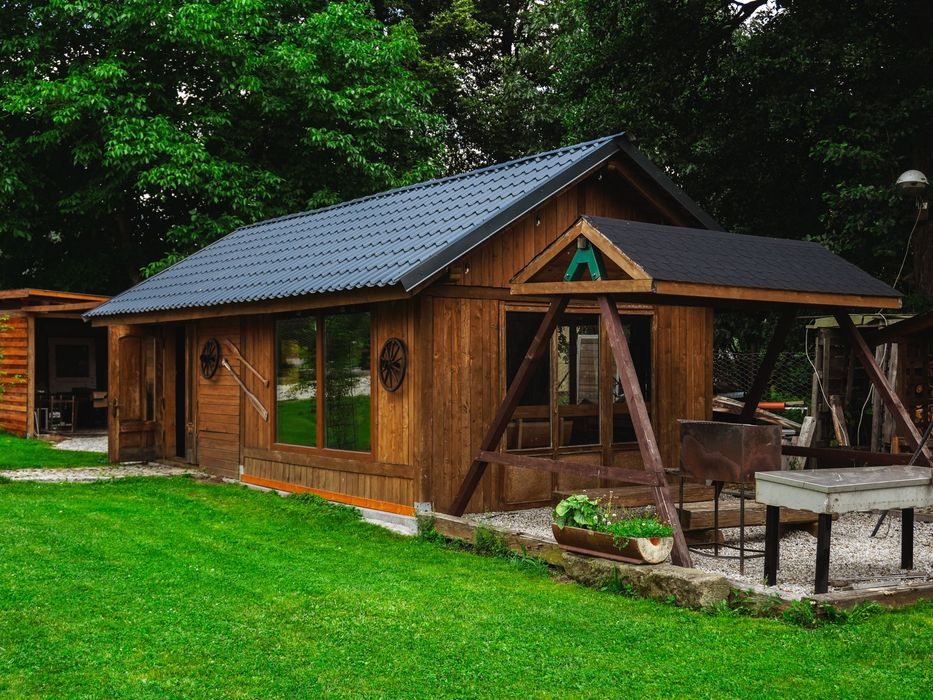 Domek do 15 osób | sauna, basen, plac zabaw | Pomocne