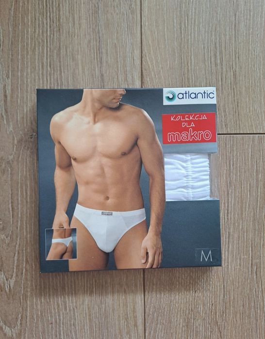 Stringi męskie Atlantic, rozmiar M, bawełna