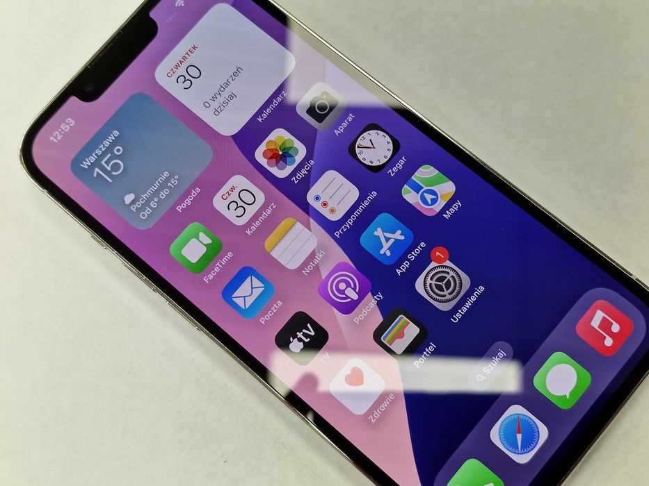 Iphone 13 PRO 128GB/ Silver/ Bat 79%/ Grade A-/ Gwarancja + ładow