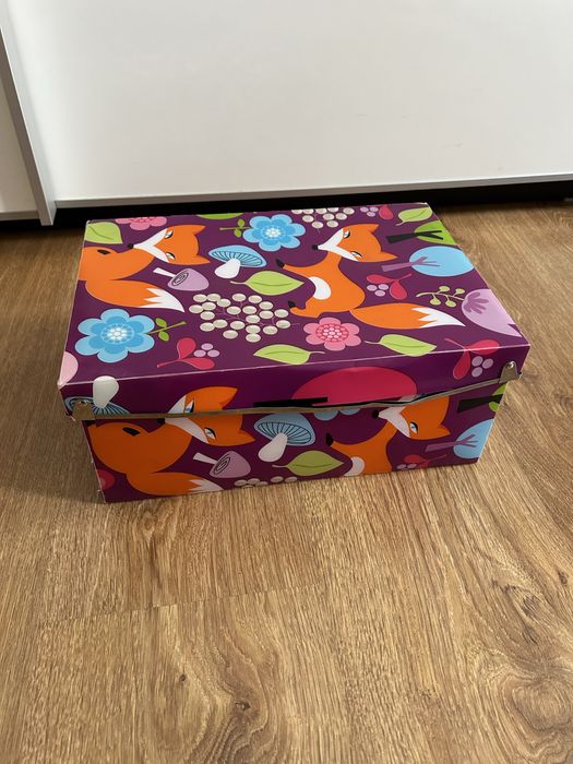 Pudełko w liski do przechowywania dla dzieci