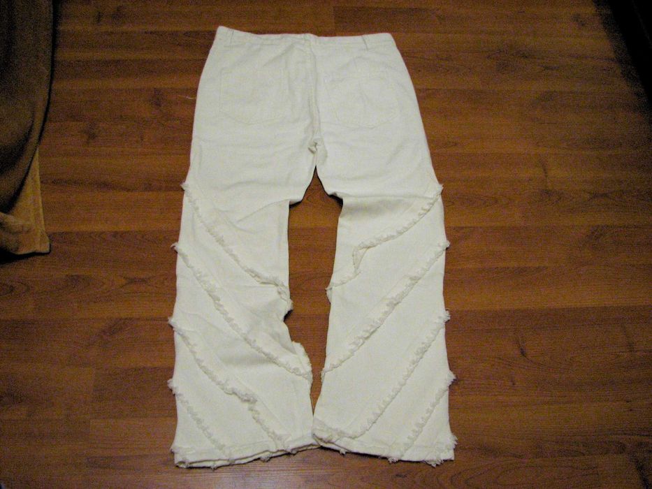 Білі штани клеш/кльош, опіум, opium, streetwear, y2k, klesh