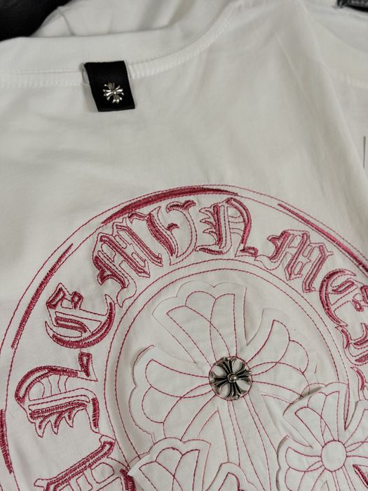 Футболка Chrome hearts унісекс біла