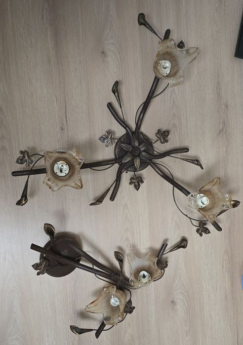 Lampa sufitowa, żyrandol, kinkiety