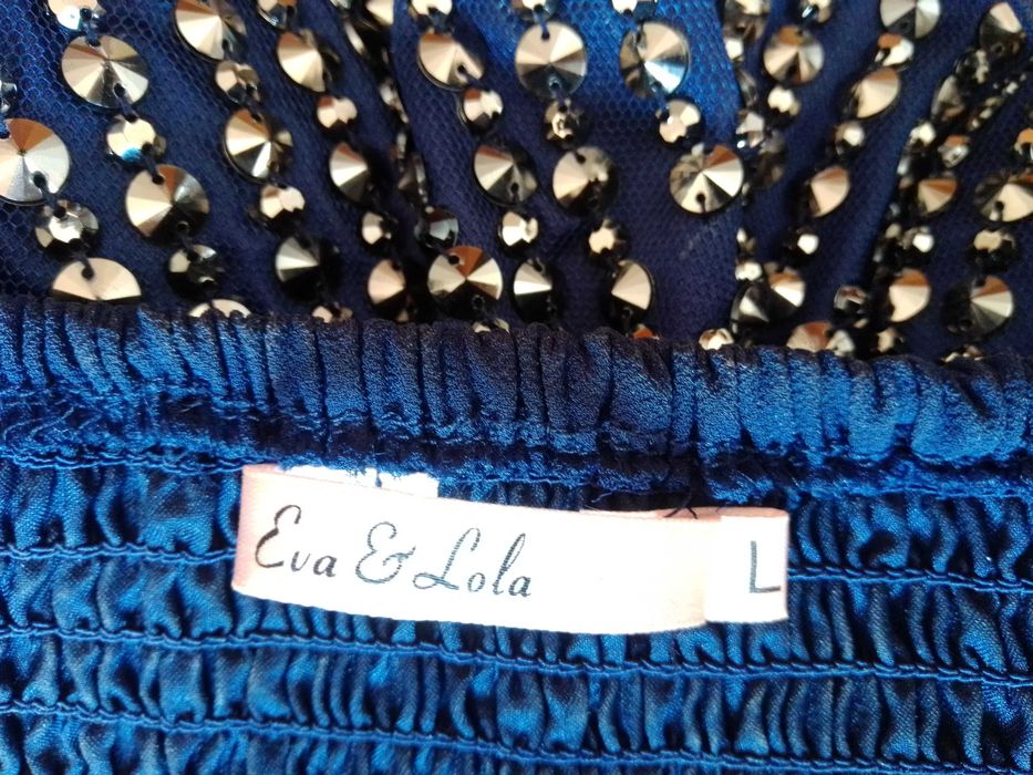 Vestido cerimónia/festa Azul