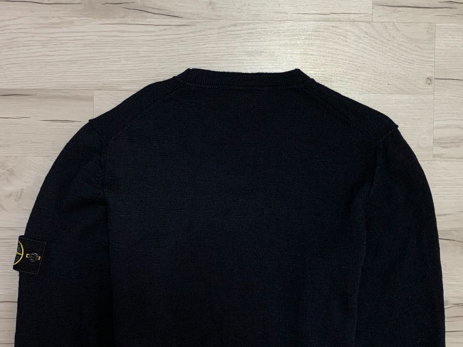 Stone Island_Logo_Patka_Vintage Sweter Sweterek Navy Meski_L