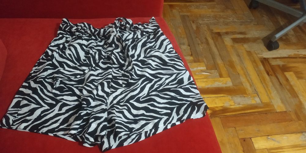 Шорты чёрно-белые  вискоза