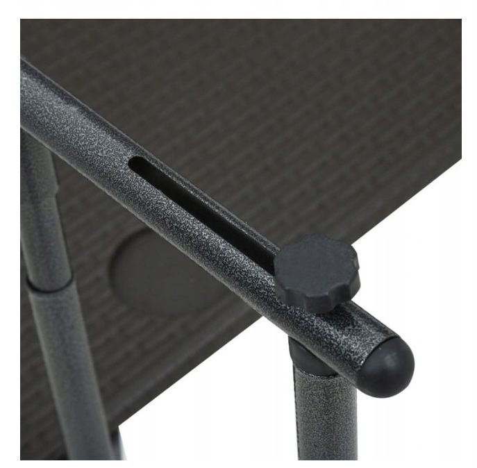 Wiszący stolik balkonowy, brązowy, 60x64x83,5, plastikowy