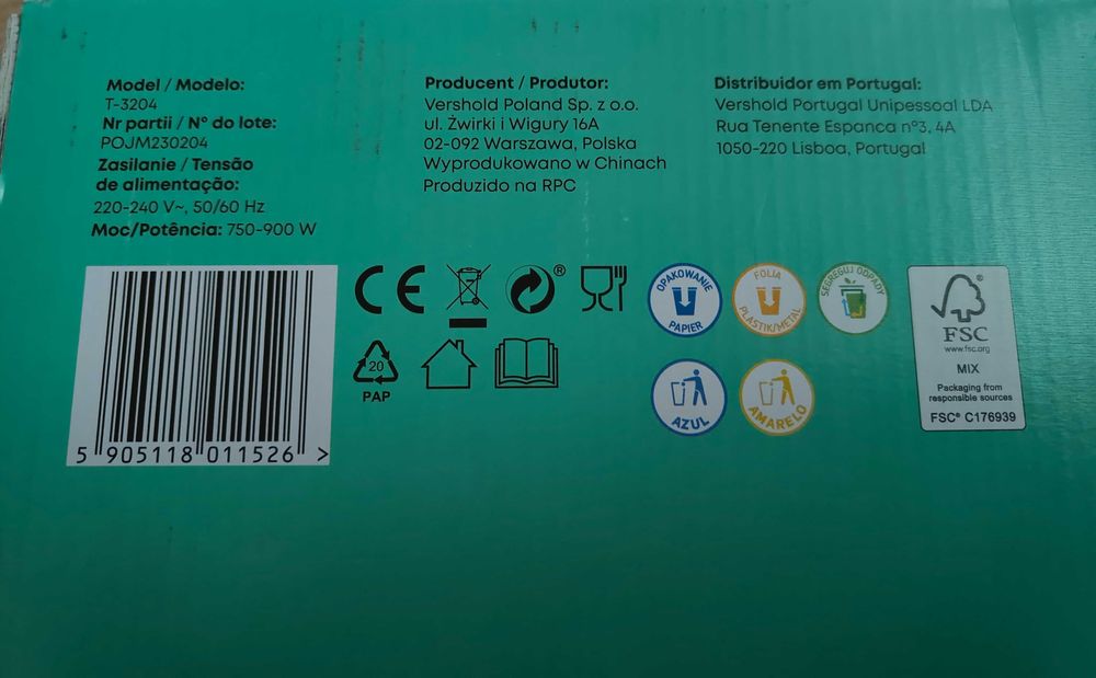 Toster elektryczny Hoffen - 750 - 900 W