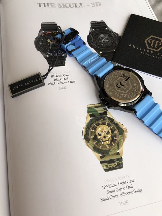 Новинка! Чоловічий годинник Philipp Plein The $kull Blau