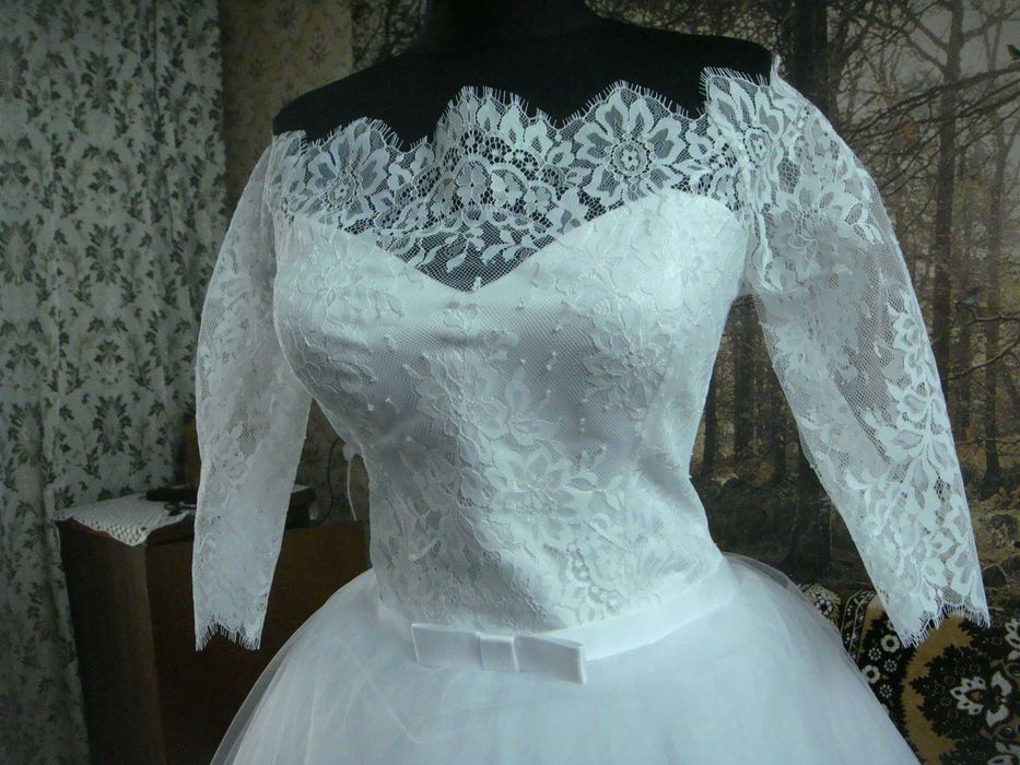 Новое свадебное платье 44-46р.