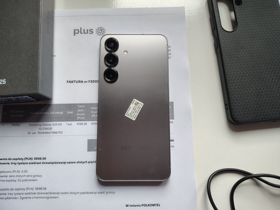 Samsung Galaxy S25 12/256 Gwarancja Ładowarka Słuchawki
