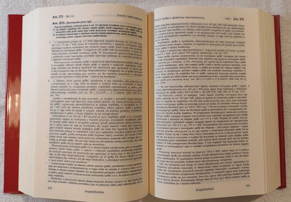 Kodeks spółek handlowych Komentarz redakcja prof. Janusza Strzępka