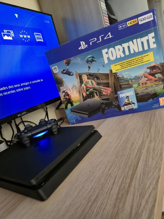 PS4 Slim 500GB completa excelente estado