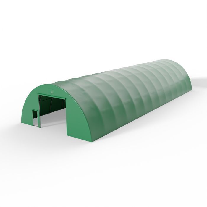Hala namiotowa łukowa 9,15x20m PVC 900g/m² w wersji zielonej