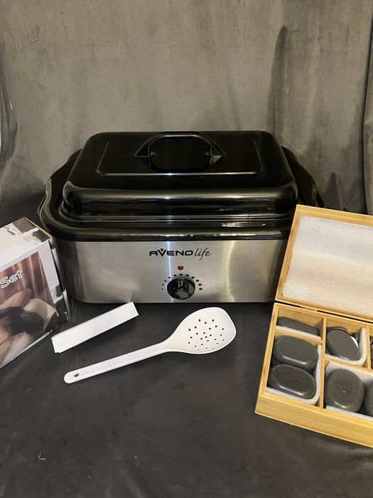 Podgrzewacz i kamienie do masażu