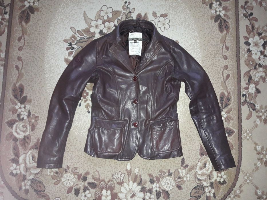 Женская кожаная куртка Bomboogie пиджак жакет размер М (44-46)