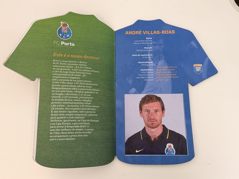 Caderneta Cromos Camisola FCP Porto 2010/2011