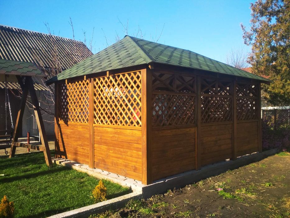 Модульні будинки, Альтанки, тераси, дерев'яні будинки, качелі, криниці