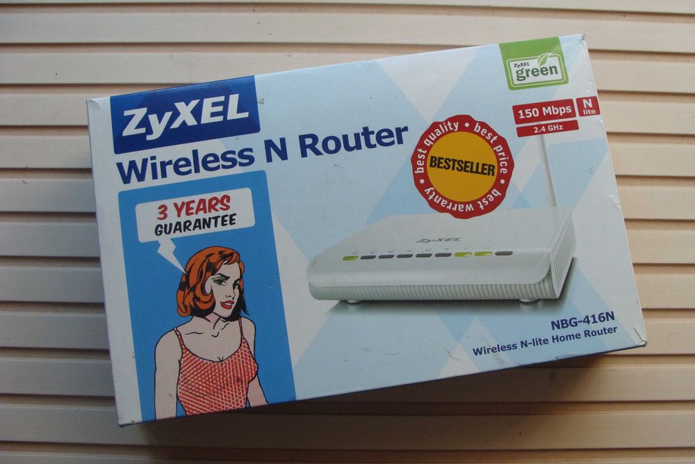 Router ZyXEL .. NBG-416N ..nieużywany,oryginalnie zapakowany,kol.biały