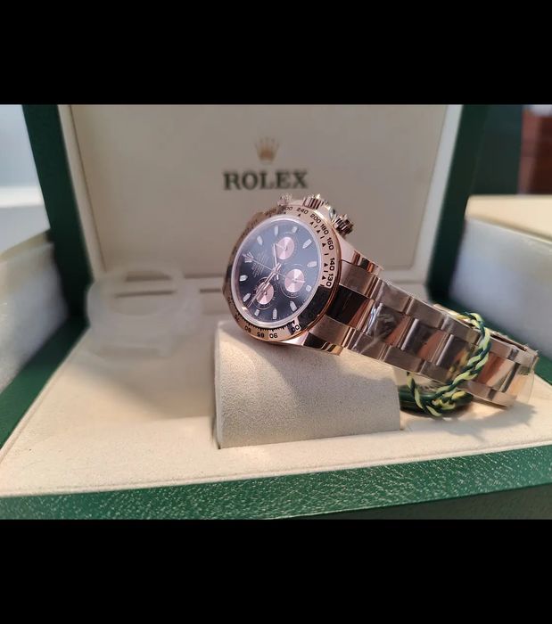 Relógio Rolex Daytona Rose Gold  7750 Vajloux ETA mais caixa