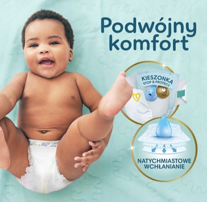 6 x Pieluchy PAMPERS Premium Care roz 1 2-5 kg 26 szt