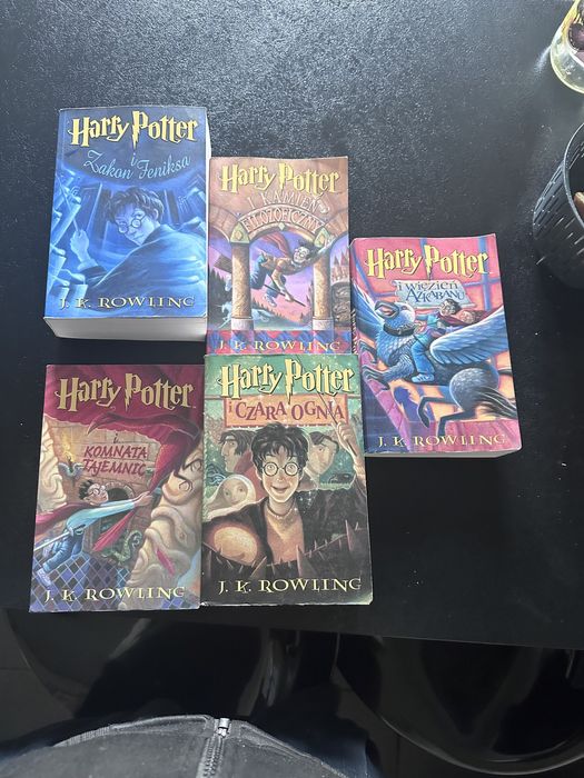 Kolekcja pierwszych wydan harry potter 1-5