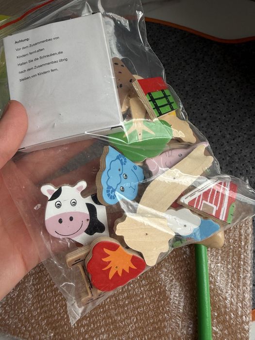 100% Drewniana || Wbijanka Kreatywna Lelin | Farma Tap Tap Puzzle