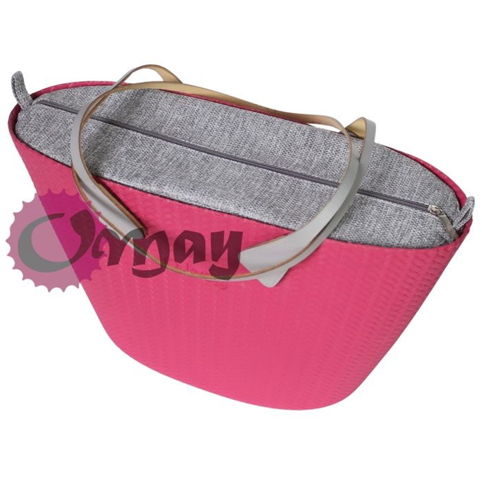 Szary organizer do OBAG KNIT i Playa struktura 2 kieszenie wkład OMAY