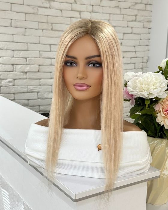 Накладка топер з натурального волосся 35 см 50 см Якість