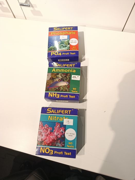 Zestaw testów akwariowych, polecam, likwidacja akwarium BB  SKO