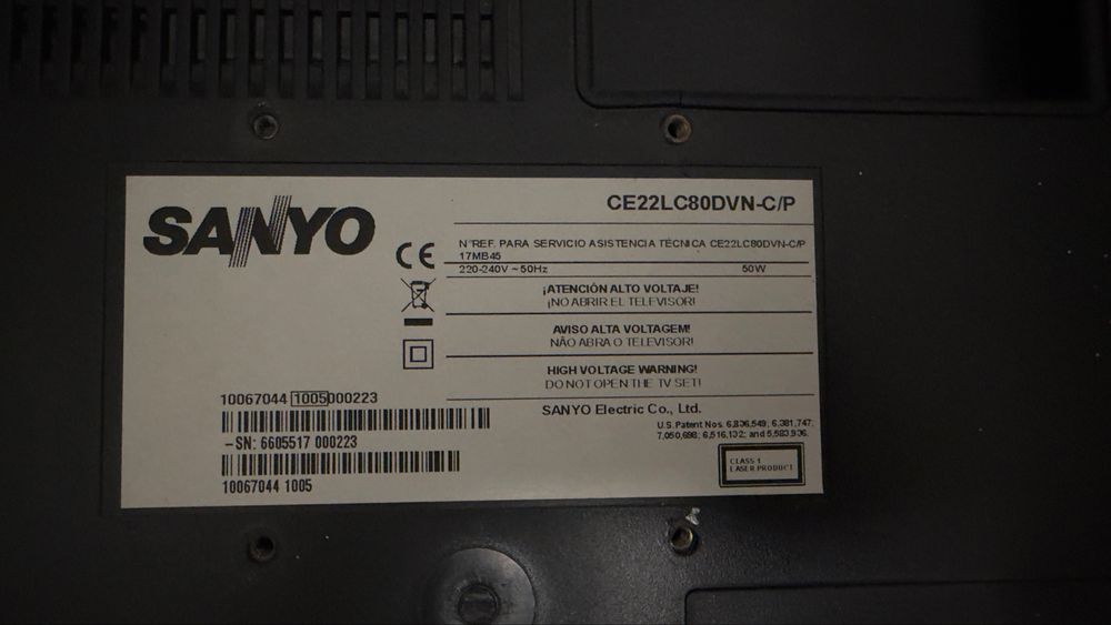 TV Sanyo 22 Polegadas507998938995118082