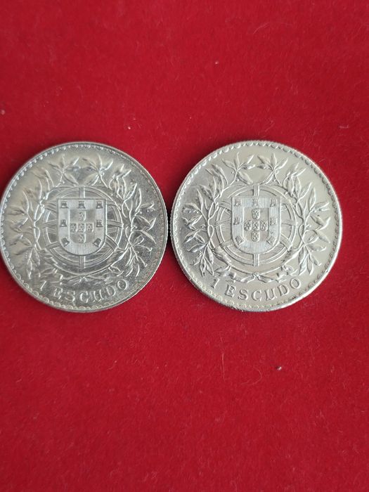 Três Moedas de 1$00 República Portuguesa 1910/15/16